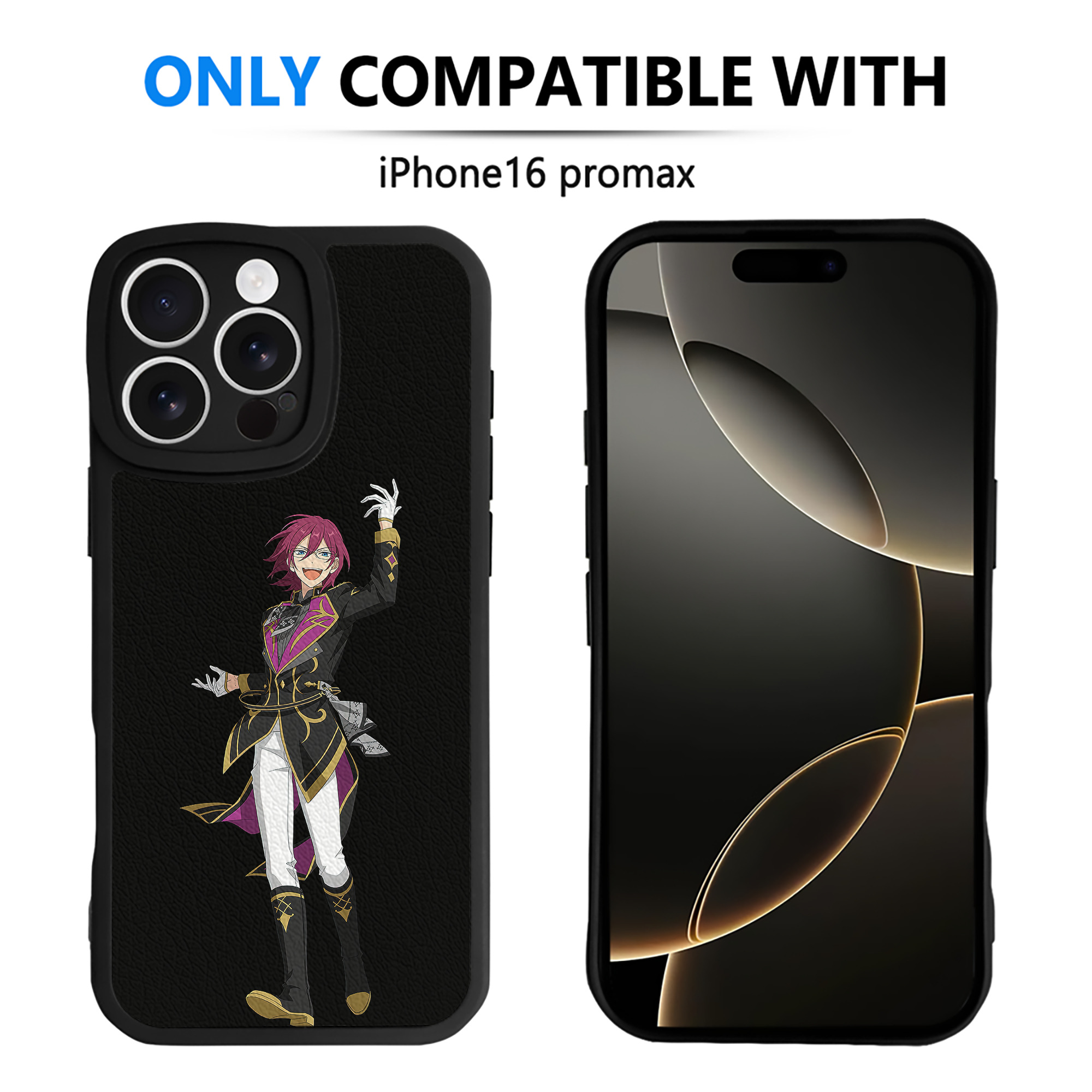 （画像用） あんさんぶるスターズ! Ensemble Stars 【iPhone 16シリーズ対応】シリコンスマホケース（レザー調） 材質：シリコン